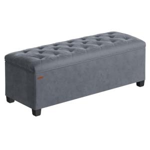SONGMICS Puff Almacenaje, Baúl con Patas, 40 x 110 x 39 cm,…