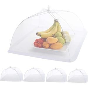 ilauke 5 x Cubiertas de Malla para Alimentos Plegables y An…