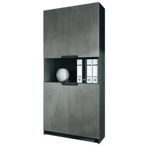 Vladon Armario Oficina Logan V2, Mueble Archivador con 5 Co…