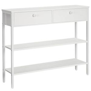 HOOBRO Mesa Consola, 100 cm Mesa de Pasillo con 2 Cajones y…