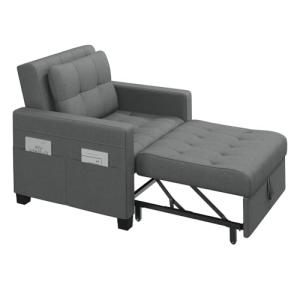 Yaheetech 3 En 1 Sofá Cama Sillón Relax Sofá Individual de…