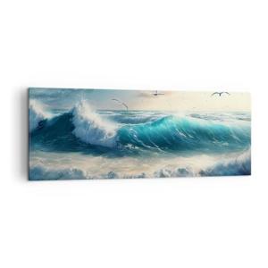 ARTTOR Lienzos decorativos Mar Ondas Playa Cuadro Sobre Lie…