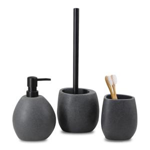 LARDECOR - Juego de 3 Accesorios de Baño de Resina | Dispen…