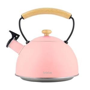 briebe Retro Tetera Inducción Silbante 2,3L, Infusiones, He…