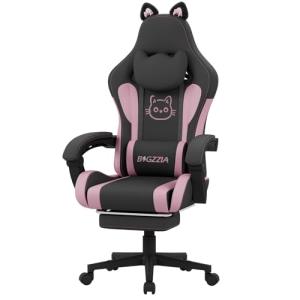 bigzzia Silla Gaming,Silla Gaming ergonómica con Orejas de…