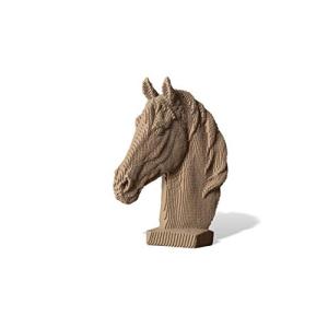 Busto de caballo escultura de cartón,Kit de artesanía DIY,F…