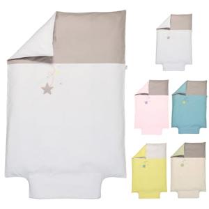 P'tit Basile - Funda nórdica Bordada - 100x140 cm - Gris Pe…