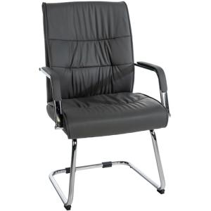 CLP Silla Estilo Cantilever Sievert Tapizada En Cuero Sinté…