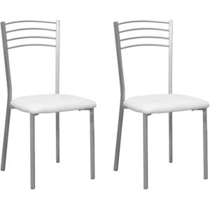 SHIITO | Pack de 2 Sillas de Cocina con Asiento de Polipiel…