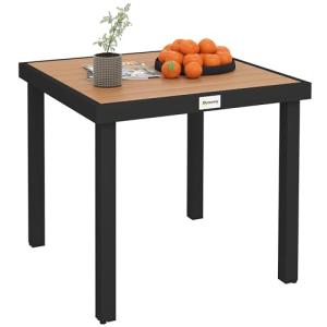 Outsunny Mesa de Comedor de jardín para 4, Mesa de jardín E…