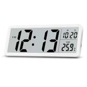 Lafocuse 8.5" Reloj de Pared Digital Pilas, LCD Pantalla Gr…