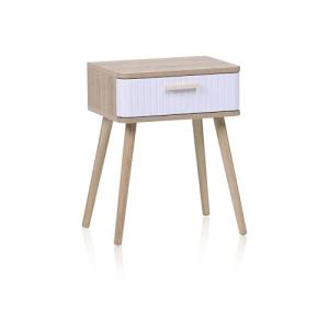 duehome | Mesita de Noche 1 cajón, Mesilla de Noche, Modelo…