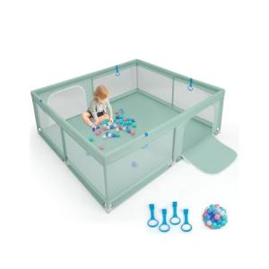 COSTWAY Parque Infantil Bebe 200 x 180 x 68 cm, Corralito B…