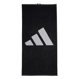 adidas Unisex Adulto Brand Stripes Towel, Black/White, S