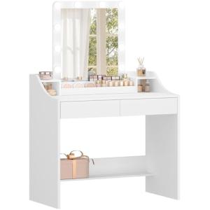 Hzuaneri 80cm Tocador con Iluminación LED, Brillo Ajustable…