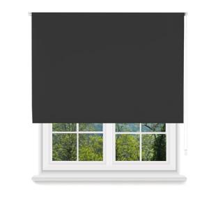 MERCURY TEXTIL- Estor Enrollable Opaco, Blackout, Fácil de…