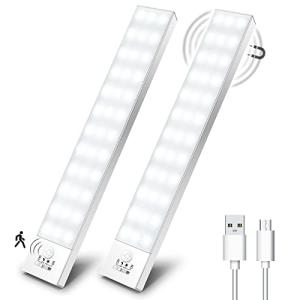 OUILA Luz LED Armario con Sensor Movimiento Blanco Natural…