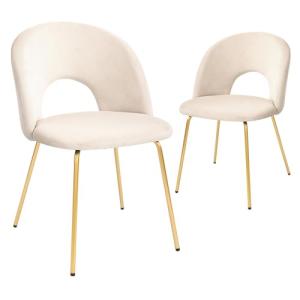 CangLong Pack de 2 Sillas de Comedor, Diseño Nórdico y Vint…