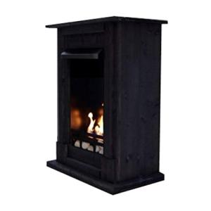 Chimenea Etanol y Gel Modelo Madrid Deluxe Negro