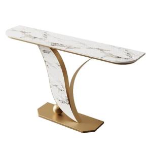 lyxamjrzyp Mesa Consola Entrada con Superficie de Piedra, C…