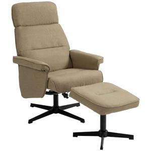 HOMCOM Sillón Relax reclinable 135° Silla de relajación con…