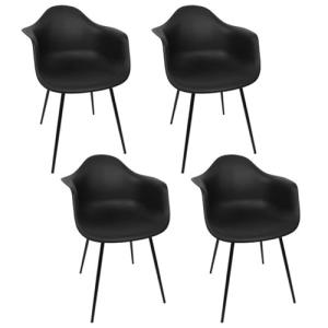 HOME DECO FACTORY, HD0491, Juego de 4 sillones de diseño El…