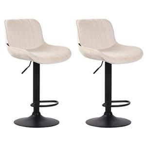 CLP Set De 2 Taburetes De Bar Lentini En Terciopelo I Silla…