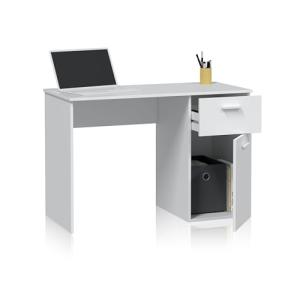 duehome | Mesa de Estudio con 1 Cajon y 1 Puerta, Escritori…