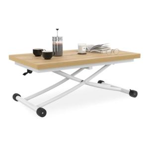 IDMarket - Mesa de centro extensible plegable rectangular U…