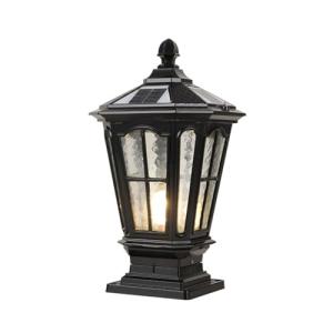 Farol Pie Sobremuro Exterior Columna Solar Retro Cuadrada L…