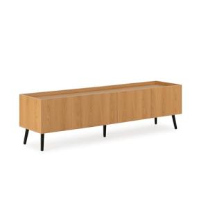 HOMN LIVING Mueble TV Siren 4 Puertas Color Roble, 160 cm (…