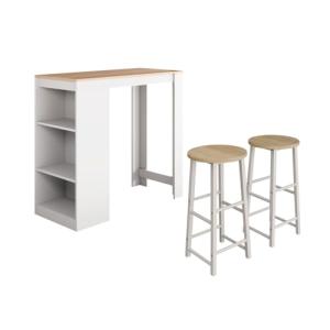MB Muebles Bonitos, Mesa Alta Bar con 2 Taburetes Kyra, Bar…