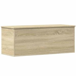 vidaXL Caja de almacenaje Madera ingeniería Roble Sonoma 90…