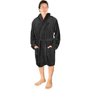 NY Threads Bata de hombre con cuello chal, ropa de dormir s…