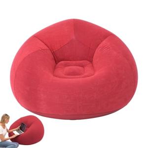Sillón inflable de frijol ergonómico, sofá hinchable portát…