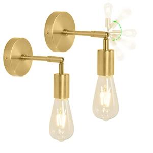 HTRUIYATY 2 Pack Vintage Lámparas de Pared Industriales Apl…