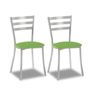ASTIMESA SCRRVE Dos sillas de Cocina, Metal, Verde, Altura…