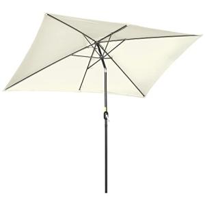 Outsunny Sombrilla de Terraza Exterior 195x295 cm Parasol d…