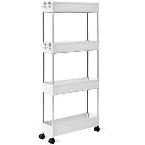 T-LoVendo TLV-AM-PB413-WHITE Carro Multiuso Auxiliar con Ru…