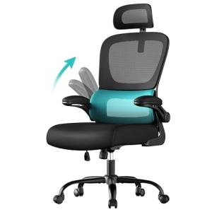 SONGMICS Silla de Oficina, Silla de Escritorio, Ergonómica,…