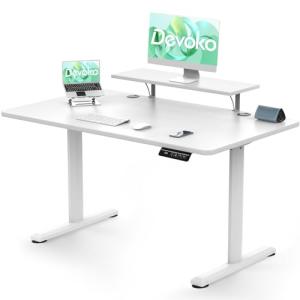Devoko Escritorio Elevable Eléctrico con Tablero 120 x 60cm…