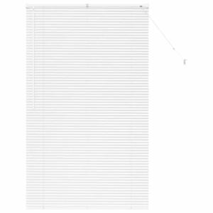 vidaXL Persiana para Ventana con Cortinas Manual Blanco Alu…