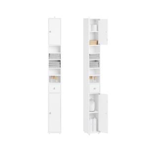 SoBuy Mueble Columna de Baño Armario para Baño Alto Estante…