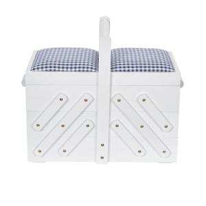 Prym Costurero de madera M blanco con tela Tejido, medium