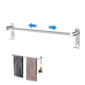 Wisebom Toallero Retráctil 43-75cm, Toallero Montado Pared…