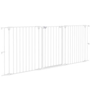 PawHut Barrera para Perros de Acero 206x90 cm Valla para Ma…