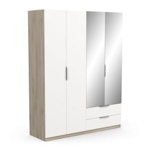 Demeyere Vestidor con Espejos y Armario Moderno 4 Puertas 5…