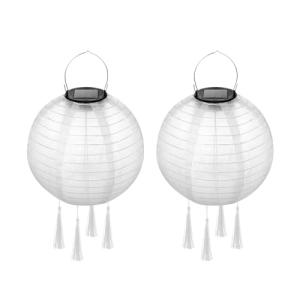 TOKIISHE Farolillos Solares Exterior 2 piezas Blanco, Nylon…