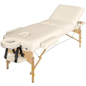 TecTake® Camilla Masaje Plegable de Madera, Camilla Profesi…