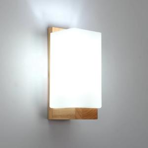 Mckalen Aplique de Pared Interior de Madera, Lámpara de Par…